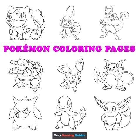 pokemon coloring printable|Pokemon coloring pages